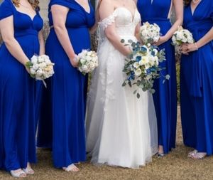 Bridesmaid infinity Dress Royal Blue
